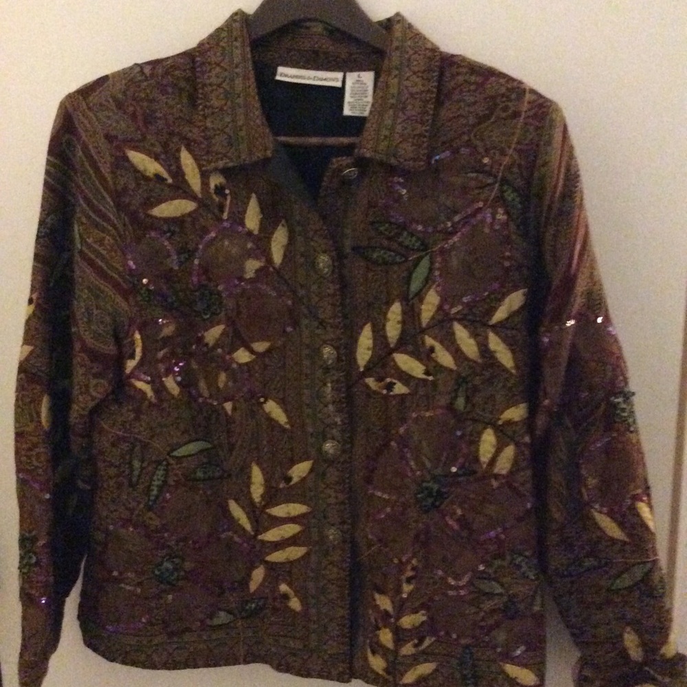 Paisley sequined jacket